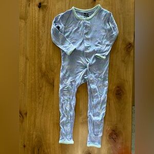 Kickee Pants Lilac Leopard Coverall 18-24M VGUC